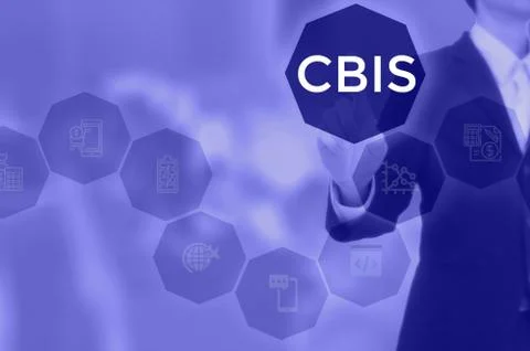 Computer Based Information System - business concept Stock Photos