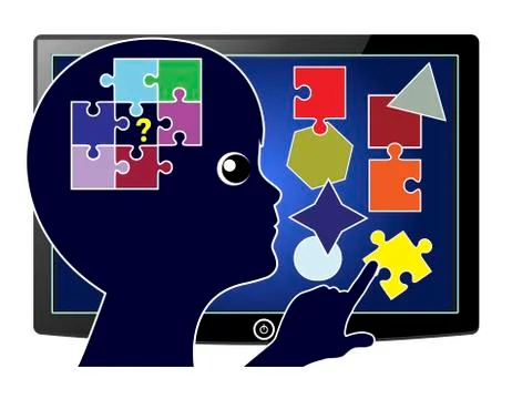 Computer based training Stock Illustration