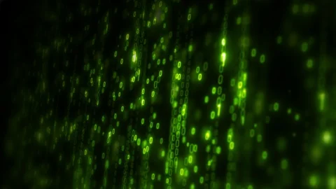 Computer Binary Code Data Falling Loop 스톡 동영상 106294354