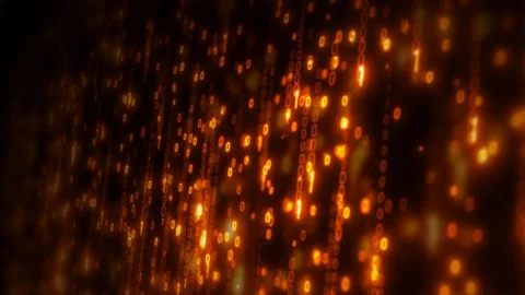 Computer Binary Code Data Falling Loop 스톡 동영상 106294357