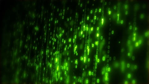 Computer Binary Code Data Falling Loop 스톡 동영상 106294360