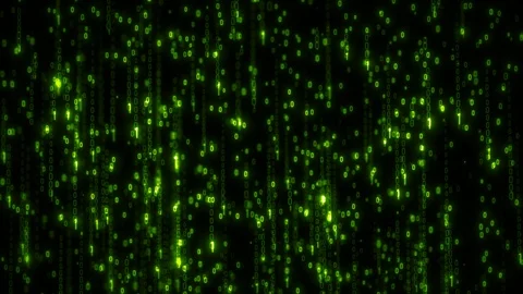 Computer Binary Code Data Falling Loop 스톡 동영상 106294385