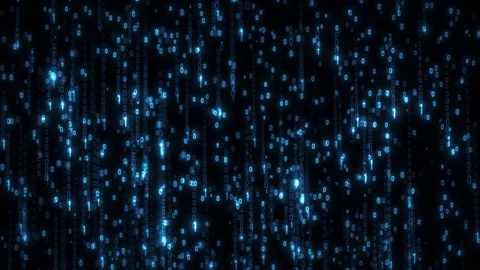 Computer Binary Code Data Falling Loop 스톡 동영상 106294389