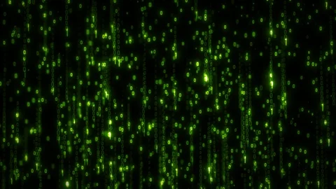 Computer Binary Code Data Falling Loop 스톡 동영상 106294390
