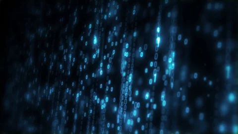 Computer Binary Code Data Falling Loop 스톡 동영상 106294394