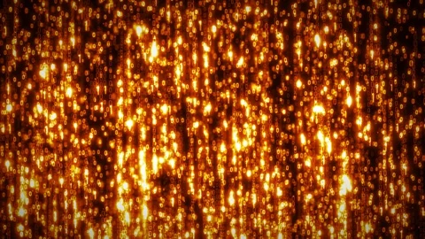 Computer Binary Code Data Falling Loop 스톡 동영상 106341598