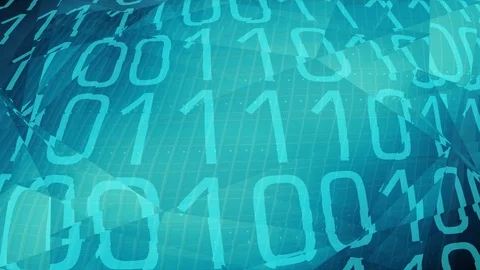 Computer binary code data stream 4k cybersecurity background Stock Footage 118589706