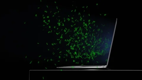 Computer binary code. Stockbeeldmateriaal 112882319