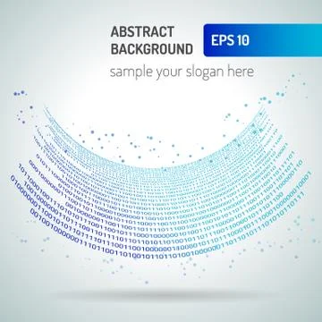 Computer binary code Stock Illustration