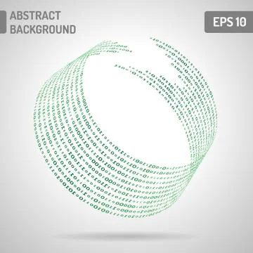 Computer binary code Stock Illustration