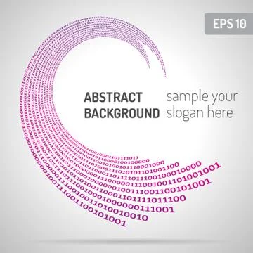 Computer binary code Stock Illustration