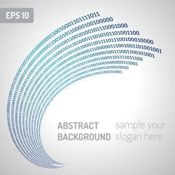Computer binary code Stock Illustration