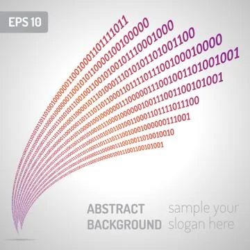 Computer binary code Illustrazione stock