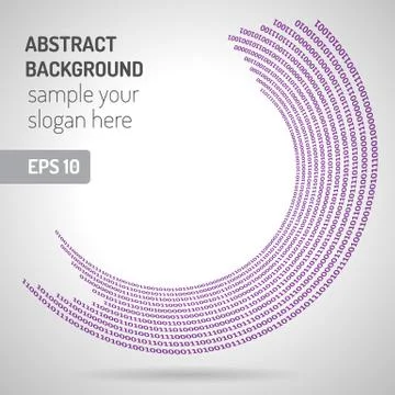 Computer binary code Stock Illustration