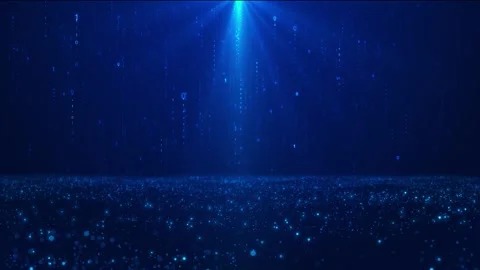 Computer binary code numbers falling. computer binary code digital rain. Binary Vídeos de archivo 313683766