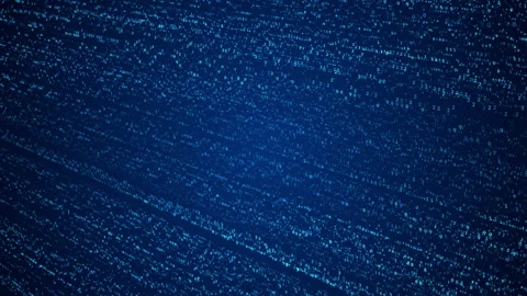Computer Binary Matrix Big Data Streams with Flowing Digital Code Particles Stock-Footage 335809198