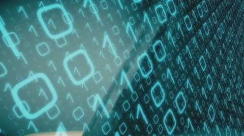Computer binary virus concept Stock Footage 64779013