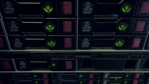 Computer for Bitcoin mining. Cryptocurrency computer with many peripheral slots. Stock Footage 80145720