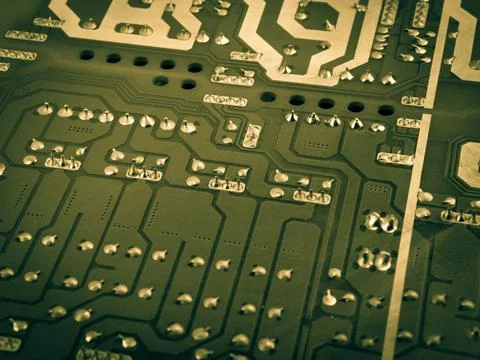 Computer board with chips and components computer board with chips and com... Stock Photos