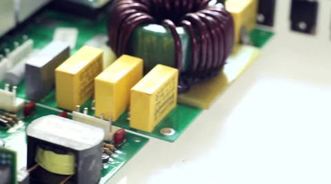 Computer board closeup 02 Stock Footage 44226066