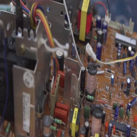 Computer board at dump Vídeos de archivo 69544503