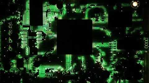 Computer board of the future AI is alive 库存影片 62468716
