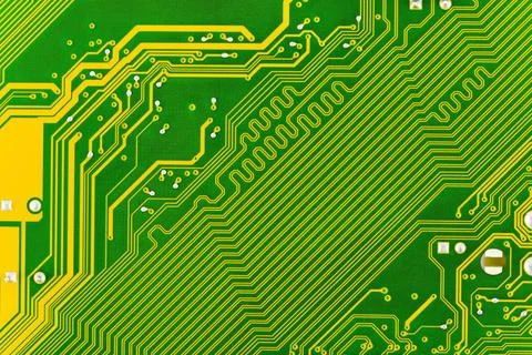 Computer board Macro of computer board - abstract technology background Co... Foto stock
