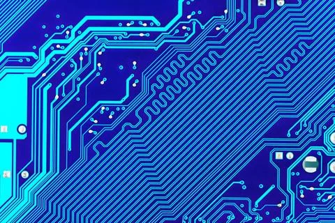 Computer board Macro of computer board - abstract technology background Co... Stock-Fotos