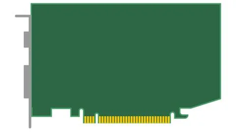 Computer board for pc isolated on white background. Clipart. Computer boar... Stock Photos