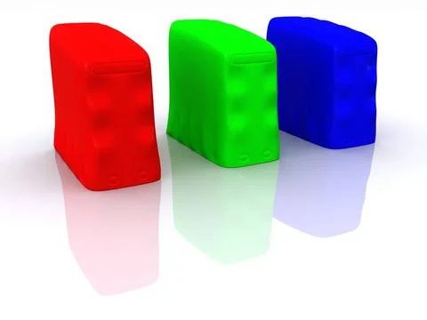 Computer box. 3d computer box. 3d Copyright: xZoonar.com/sad444@i.uax 2150... Stock Photos