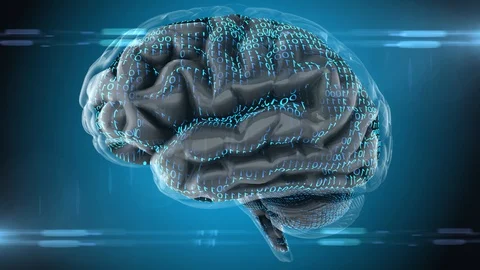 Computer brain mind design for AI artificial intelligence deep learning Stock Footage 97200388