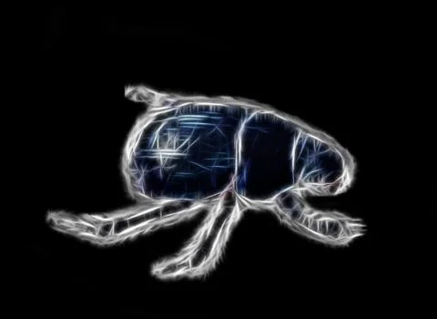 Computer bug. Computer illustration. Foto stock