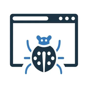 Computer, Bug, fixing, repair, virus icon Stock Illustration
