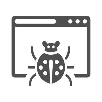 Computer, Bug, fixing, repair, virus icon 스톡 일러스트