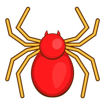 Computer bug icon, cartoon style Stock Illustration