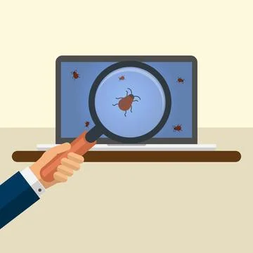 Computer bug Stock Illustration