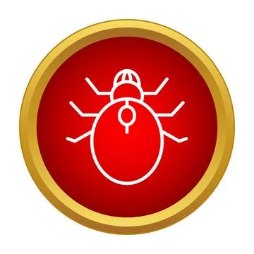 Computer bug software malware virus problem icon イラスト素材