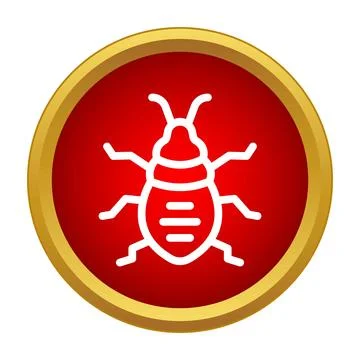 Computer bug software malware virus icon symbol Stock Illustration