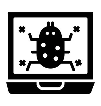 Computer Bug Virus Stock Illustration