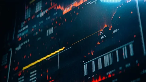 Computer bugs countdown, system failure, server down, hacked database, warning Stock Footage 107861023