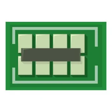 Computer bus icon, cartoon style Stock Illustration