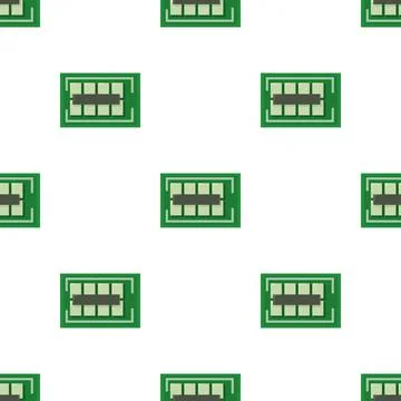 Computer bus pattern seamless vector Stockillustratie