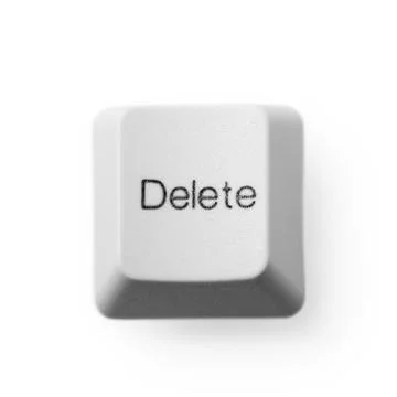 Computer button - delete Stock Photos
