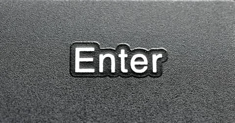 The computer button enter Stock Photos
