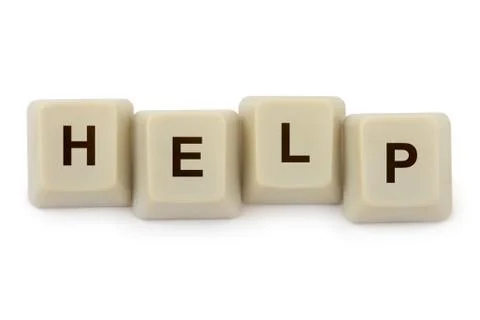 Computer buttons Help Stock Photos