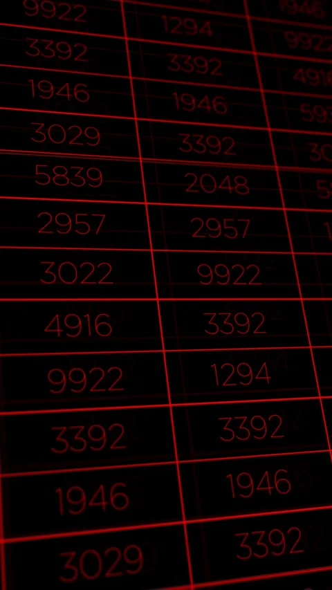 Computer Bytes and Bits in Softare Processing - Vertical Stock Footage 328354942