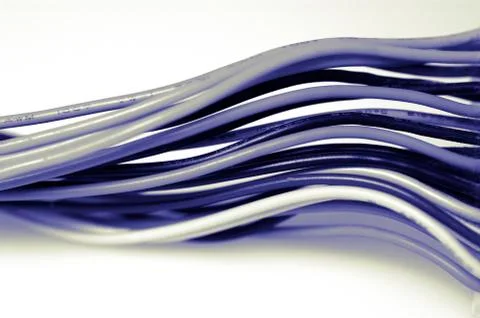 Computer cable colorful data pcs industry energy Stock Photos