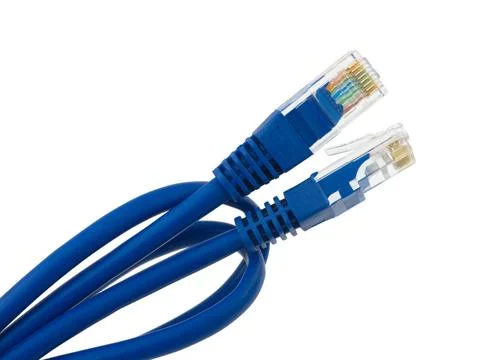 Computer cable Computer internet cable, isolated on white background Copyr... Stock Photos