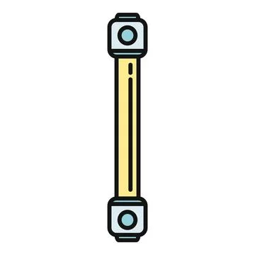 Computer cable connecting device displaying data transfer concept Stock Illustration