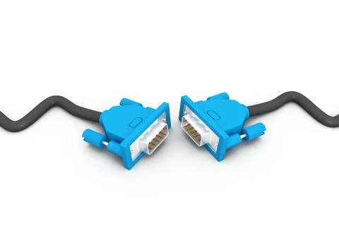 Computer cable. Stock Illustration